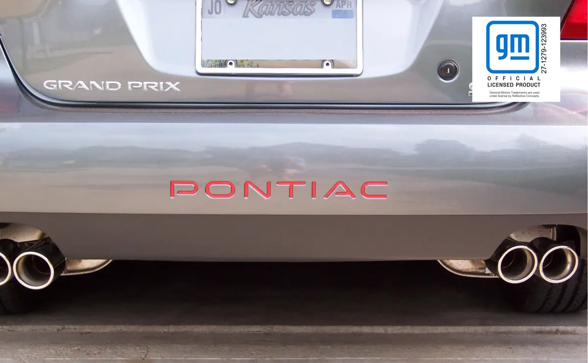 Rear Lettering Inlay Decal - 04-08 Grand Prix 1