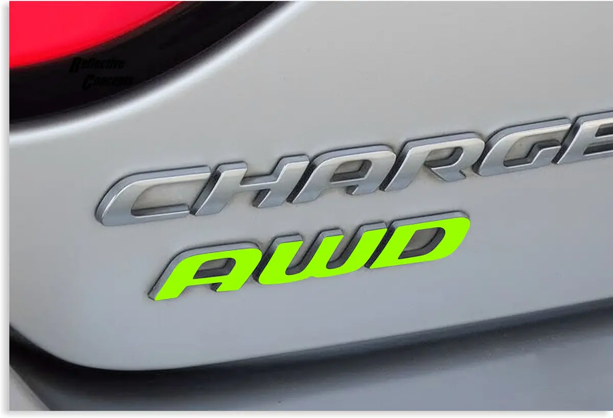 Awd Emblem Overlay Decal - 2015-2017 Dodge Charger 1