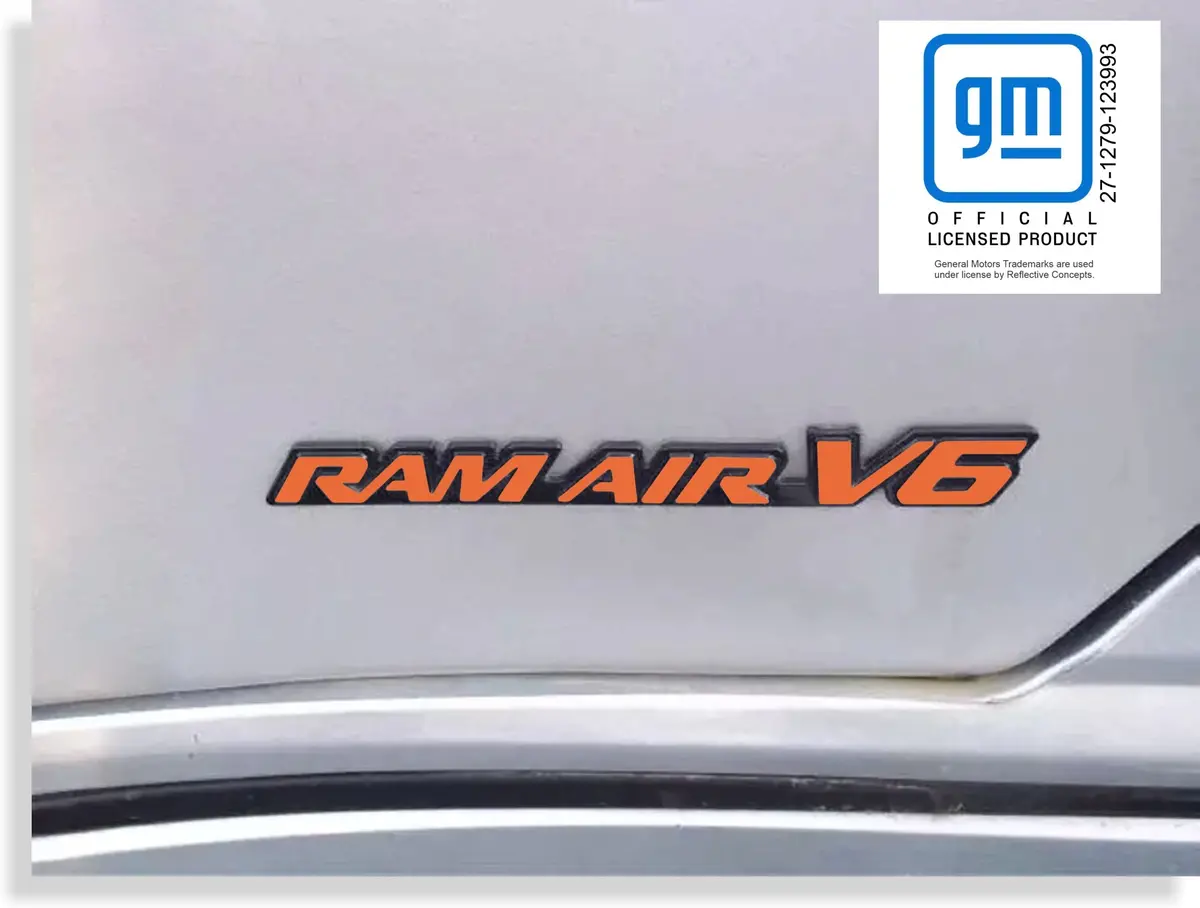 Ram Air V6 Badge Overlay Decal - 99-05 Grand Am 1
