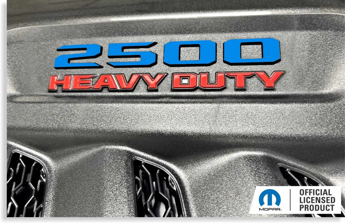 2500 Sport Performance Hood Emblem Number Overlay Decals - 2023-2026 Ram 2500 Laramie, Rebel, Power Wagon 1