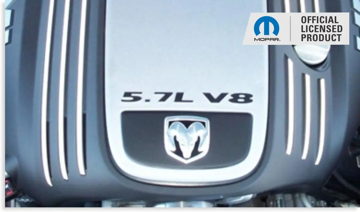 5.7L V8 Engine Cover Letter Overlay Decals - 05-08 Dodge Magnum 1