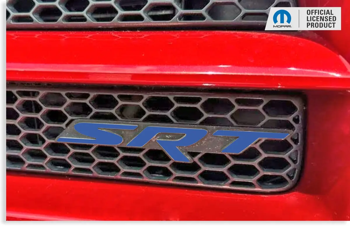 Srt Grille Emblem Overlay Decal  - 2006-2014 Charger Srt8 1