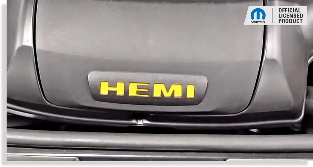 Hemi Air Cleaner Resonator Lettering Inlay Decal - Durango R/T 1