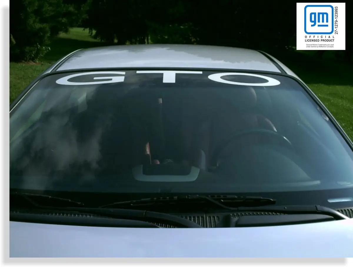Gto Windshield Banner Decal 1