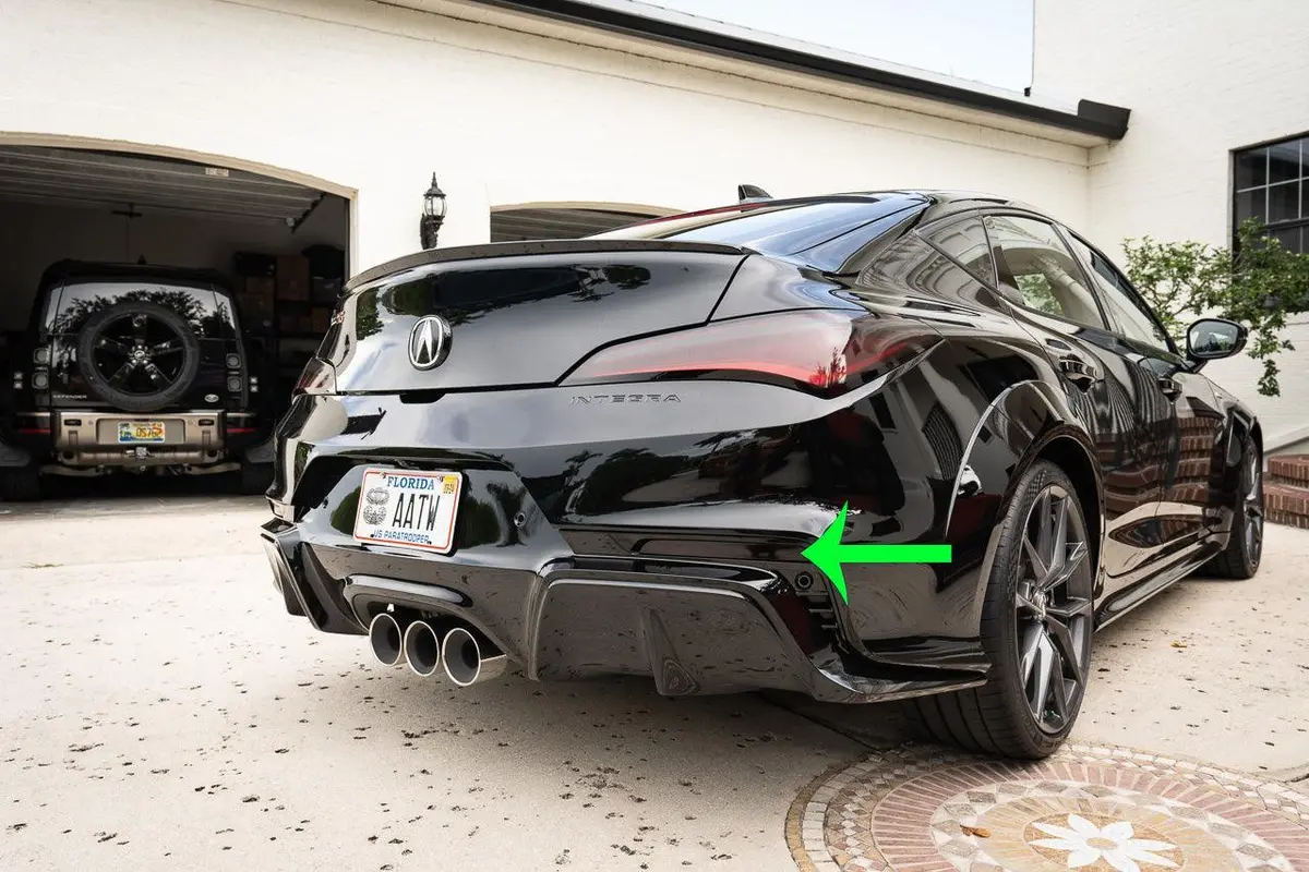 Rear Sidemarker Black Out Overlays - 2023+ Integra 1