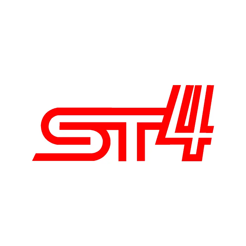 St4 6" Sticker Fits 4Th Generation Subaru Wrx / Sti - 2015-2021 1