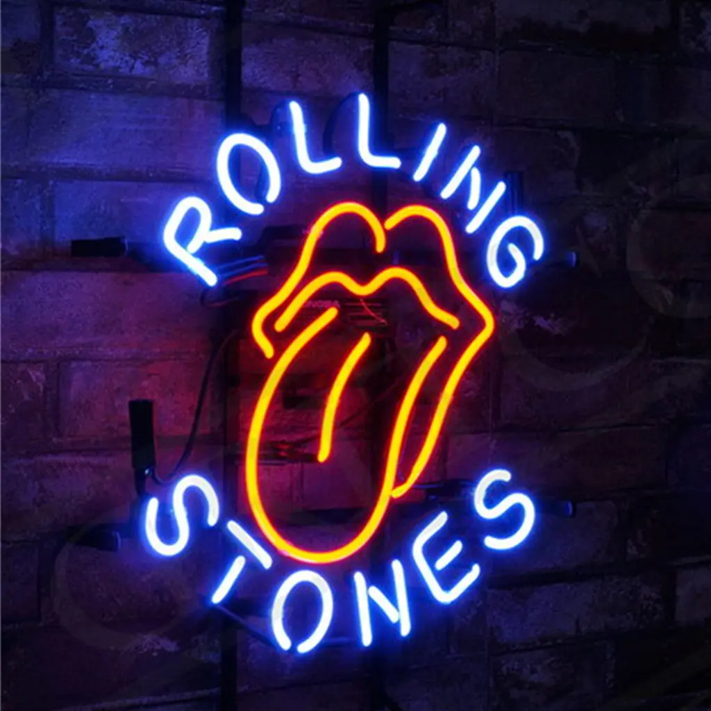 Blue Rolling Stones Neon Signs Light 1