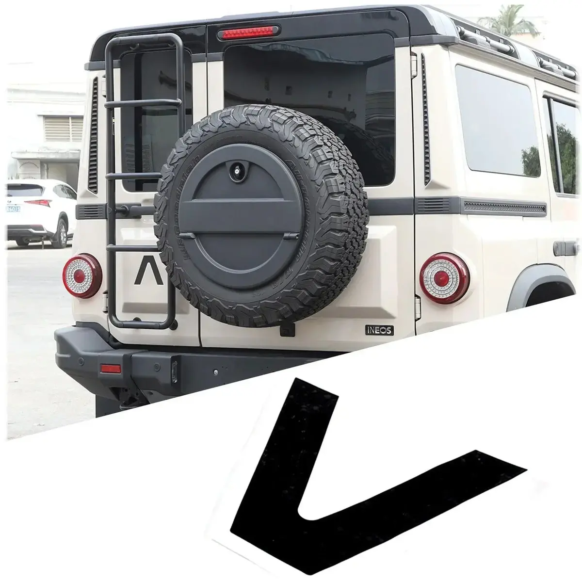 Lambda Rear Tailgate Overlay - 2024+ Grenadier 1