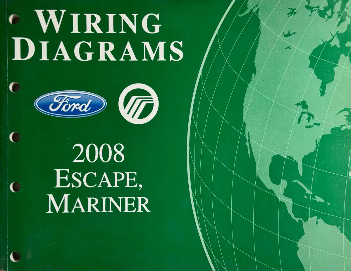 New Nos Ford Factory Service Manual:2008 Escape, Mariner Wiring Diagrams 1