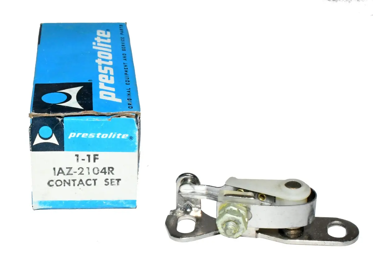 New Ignition Contact Point Set From Prestolite Iaz-2104R 1