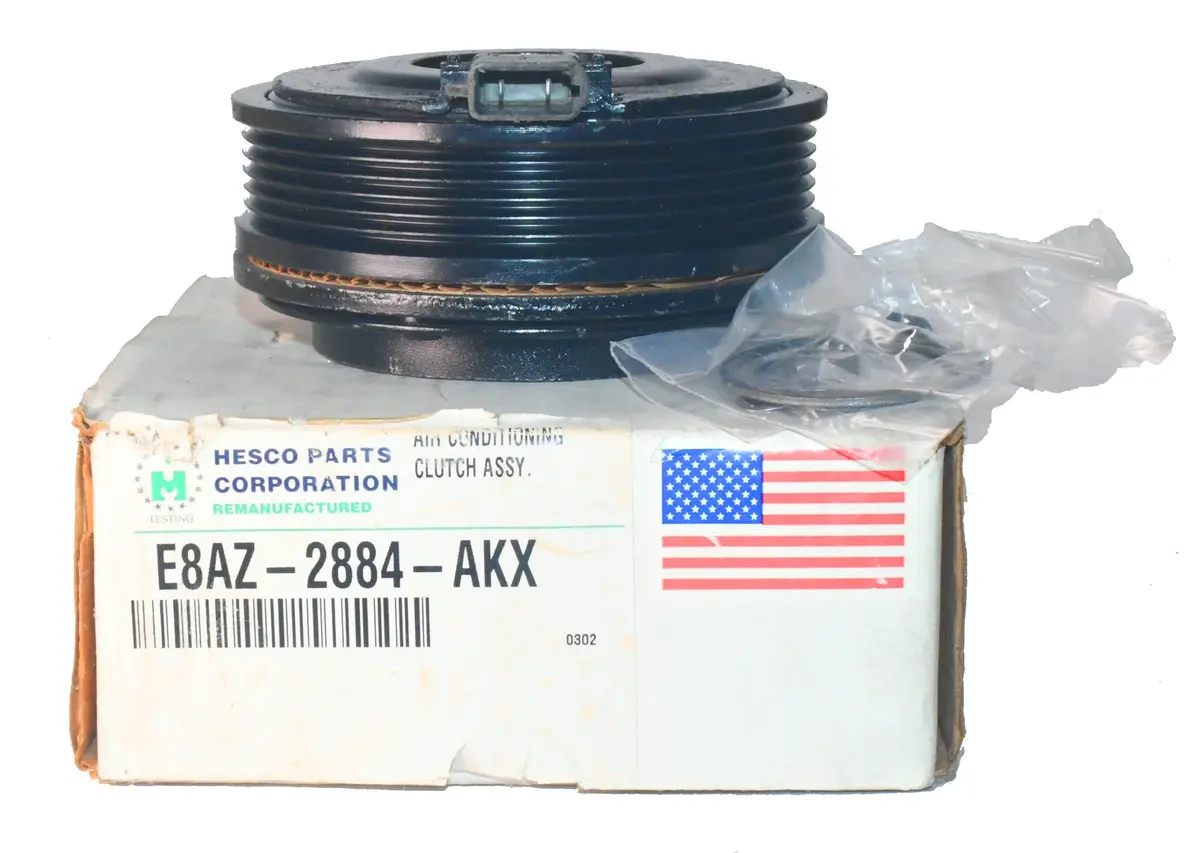 Remanufactured A/C Compressor Clutch Assembly For 1988 Ford A Body Full Size Cars From Hesco E8az-2884-Akx 1