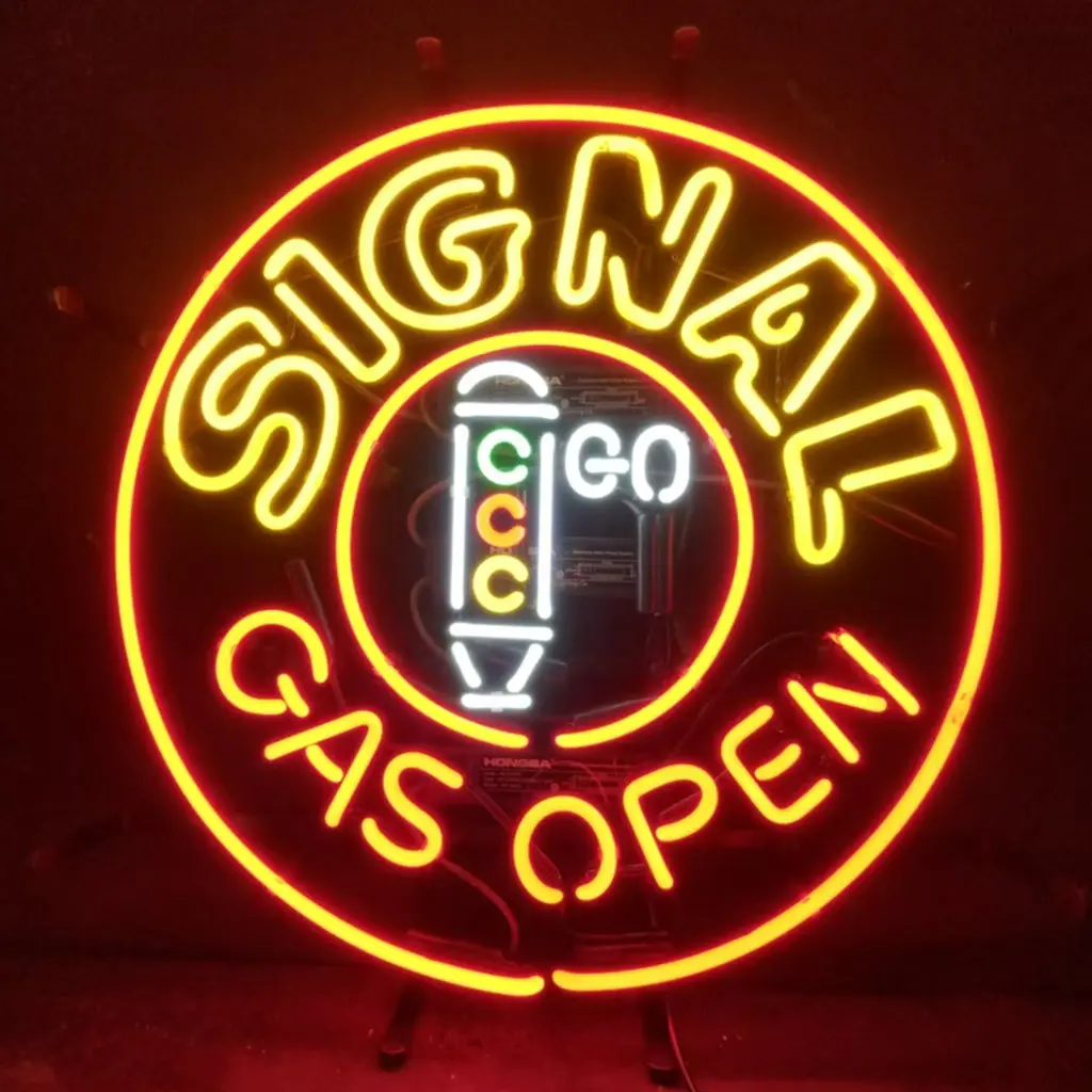 Signal Gas Open Neon Signs Light 1