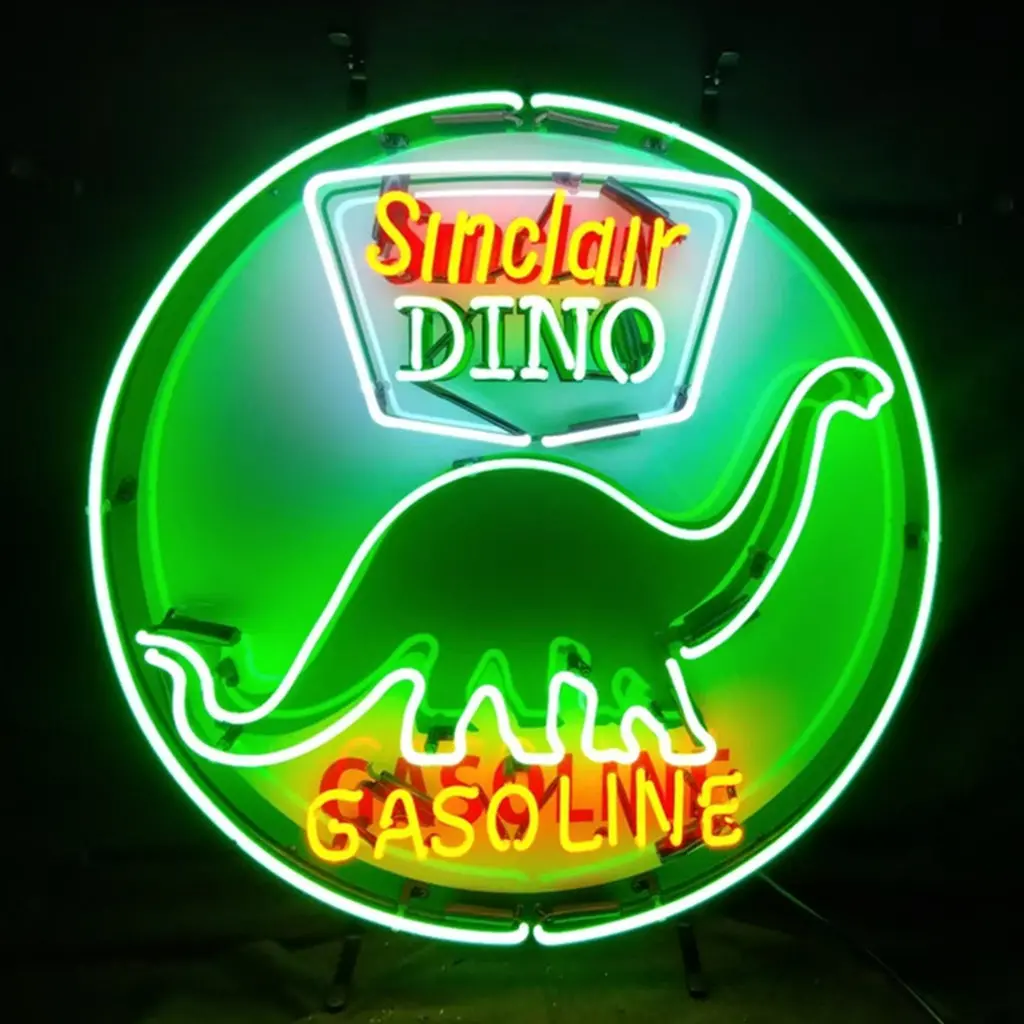 Sinclair Dino Gasoline Neon Signs Light 1