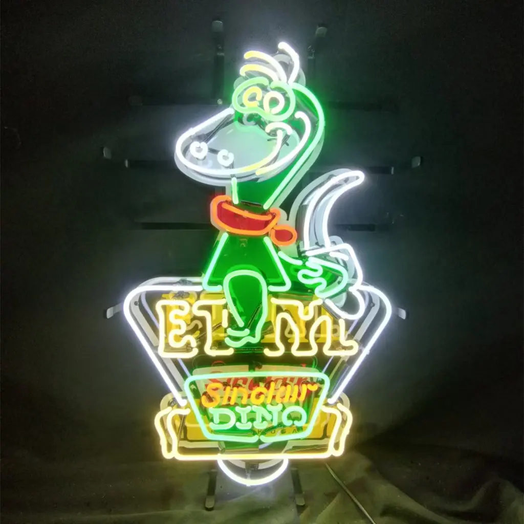 Sinclair Dino Gasoline Trade Mar Reg.Us. Patent Off New York Neon Signs Light 1