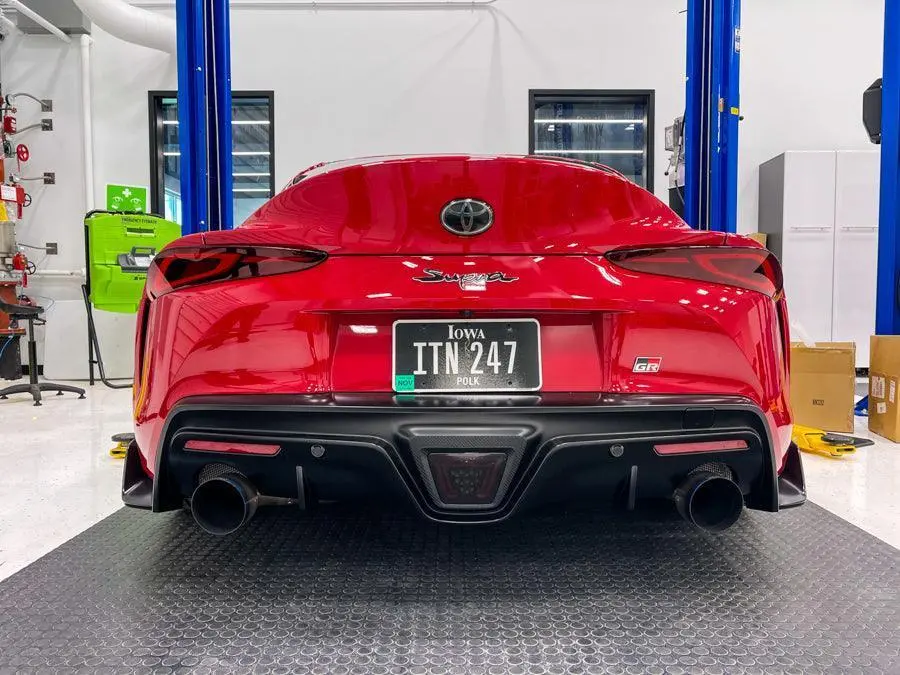 Smoked Or Red Aftermarket F1 Overlay - 2020+ Supra 1