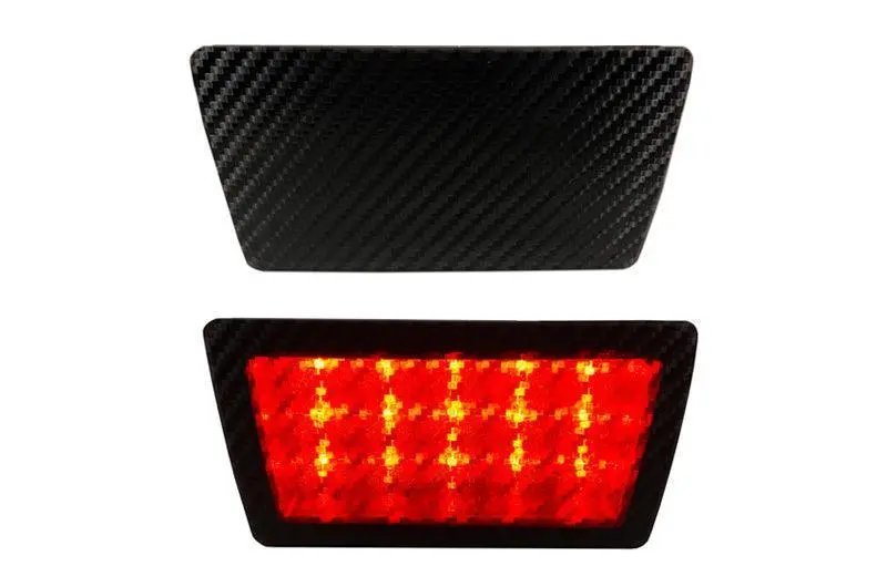 Special Edition Dark Smoke Carbon Fiber F1 / Rear Fog Light Overlay  - 2015-2022 Subaru Wrx / Sti 1