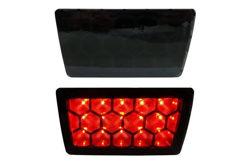Special Edition Dark Smoke Honeycomb F1 / Rear Fog Light Overlay  - 2015-2024 Subaru Wrx / Sti 1