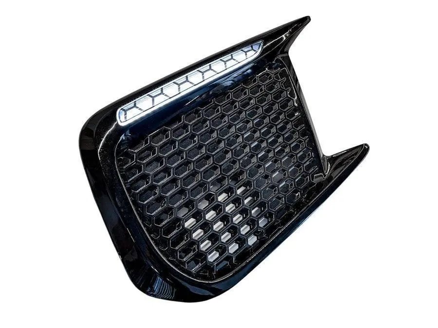 Special Edition Dark Smoke Honeycomb (Hex) Jdm Drl Bezel Overlays - 2018-2021 Wrx / Sti 1