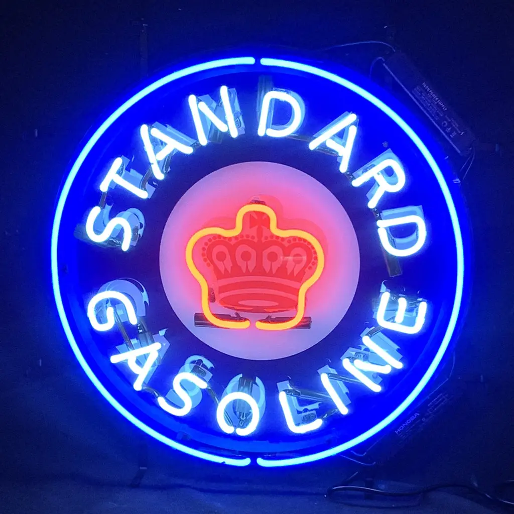 Standard Gasoline Crown Neon Light Sign 1