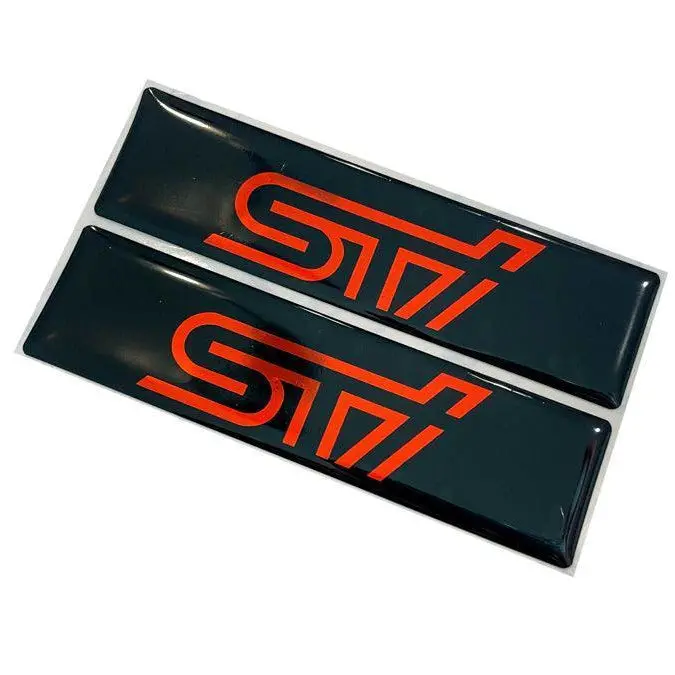 Sti Logo Emblems For Weathertech All Weather Floor Mats (Pair) 1