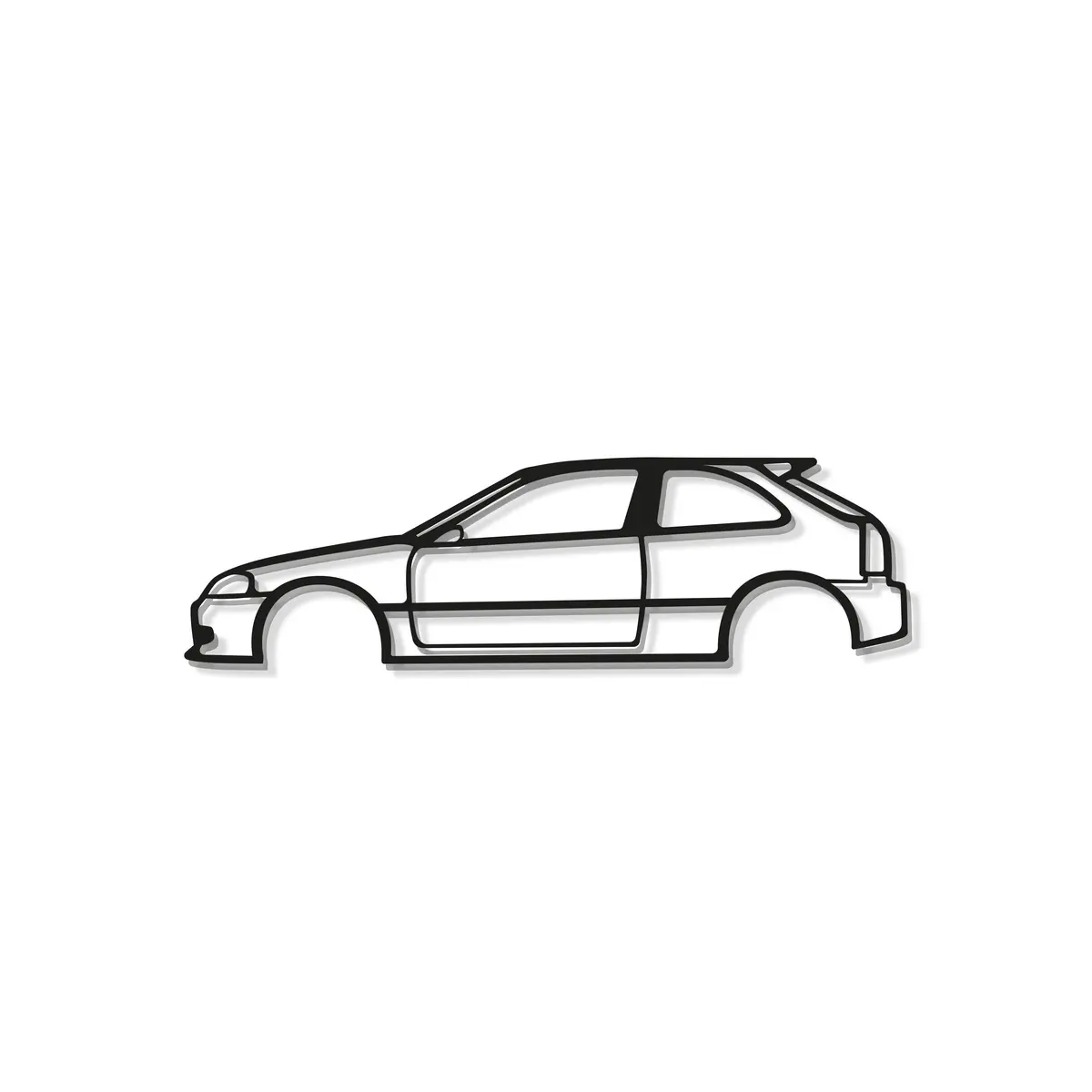 Civic Ek Metal Car Wall Art - Mt0901 8