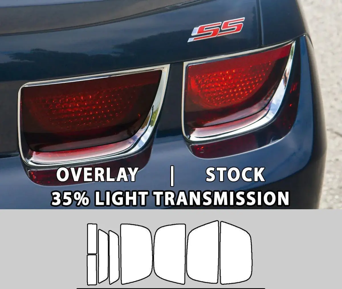 Tail Light Overlay / Blackout Kit 10Pc - 2010-2013 Chevrolet Camaro 1