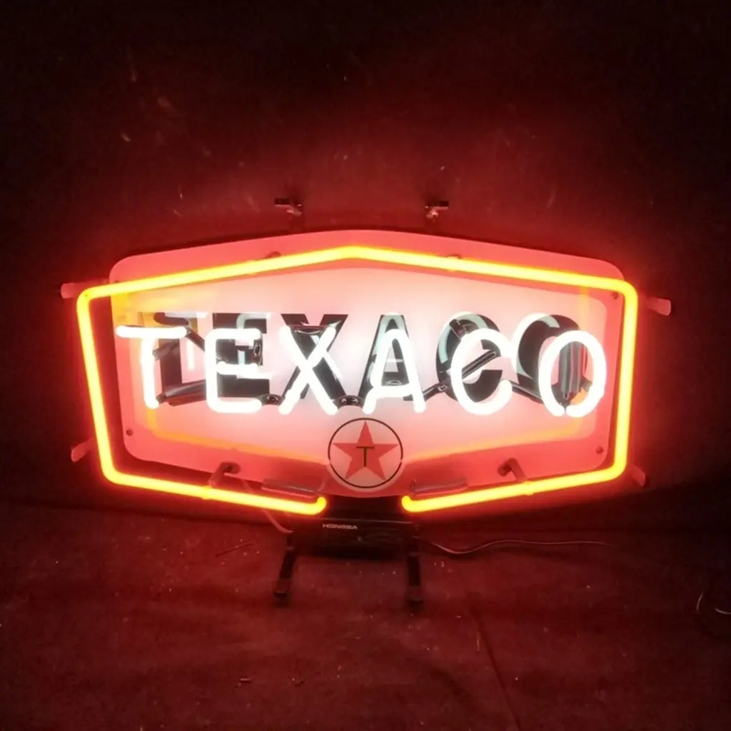 Texaco Gasoline Neon Light Sign 1