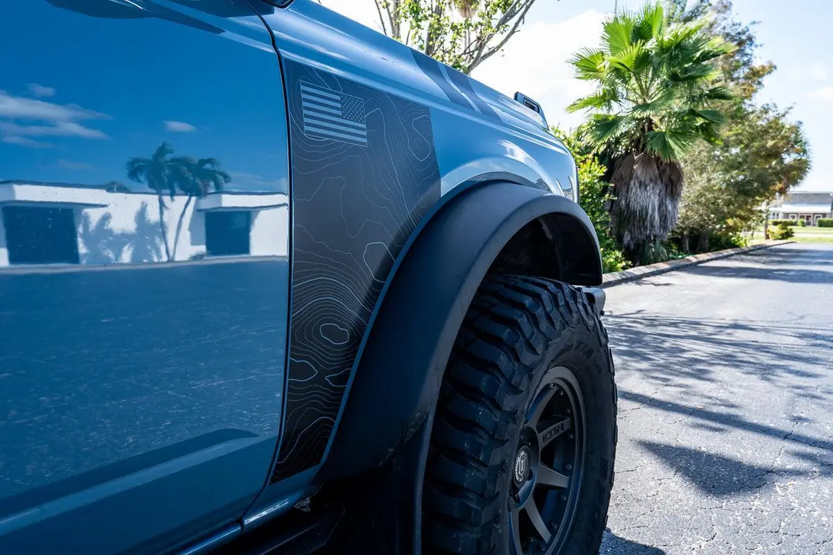 Topo American Flag Fender Overlays - 2021+ Bronco 1