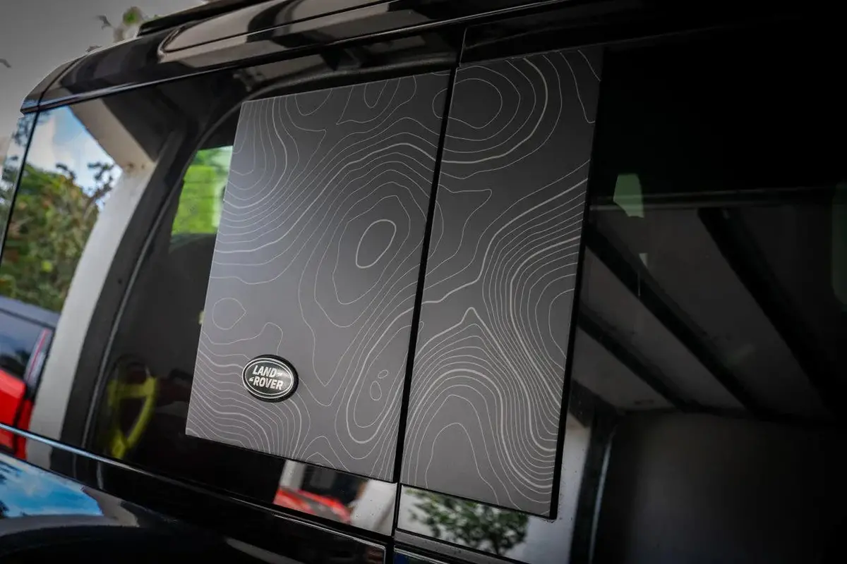 Topo Side Window Panel Overlays - 2020+ Land Rover Defender 110 / 130 3