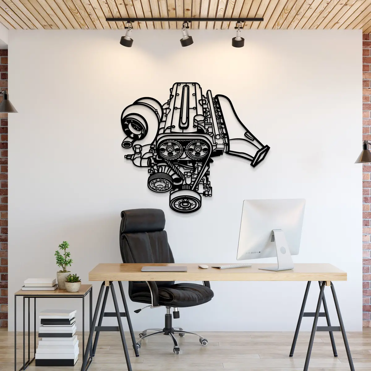 2Jz Metal Engine Block Wall Art - Mteb-0001 1