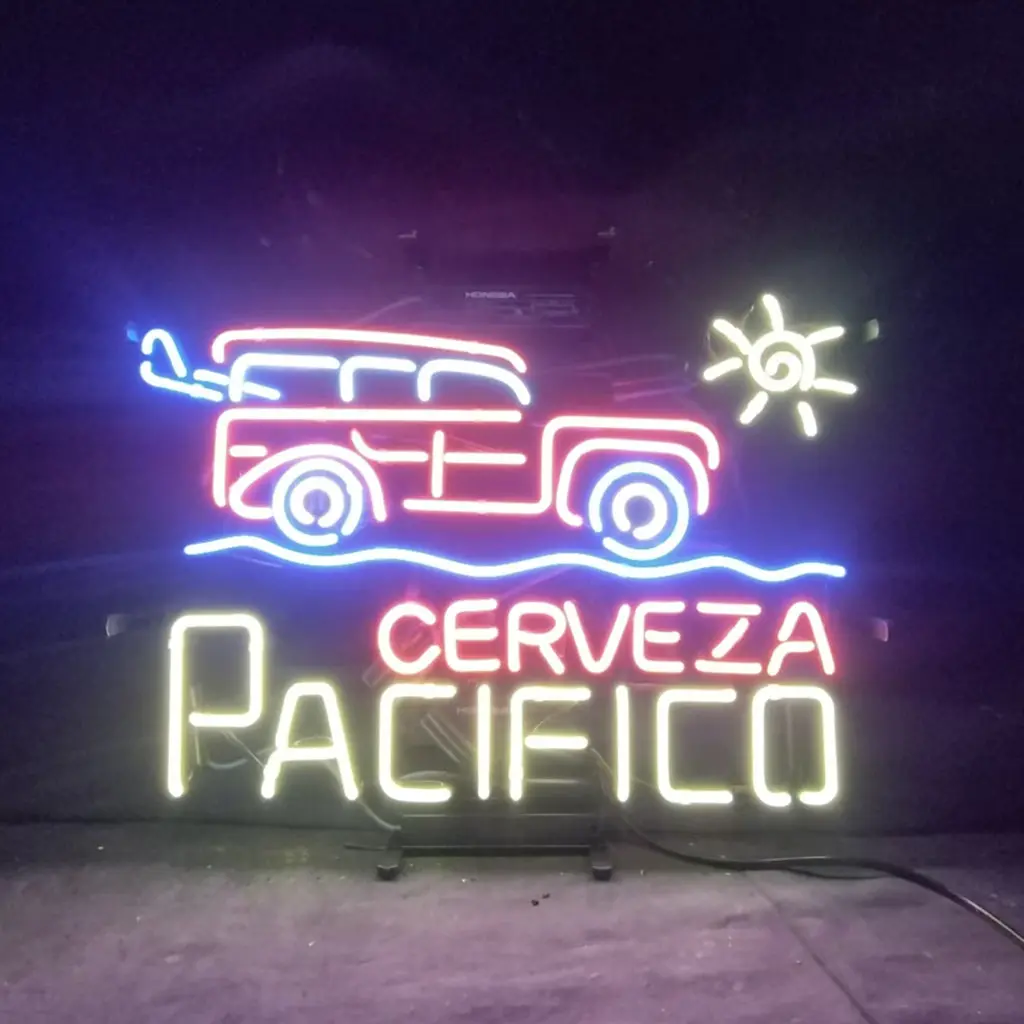 Truck Car Cerveza Pacifico Beer Neon Signs Light 1