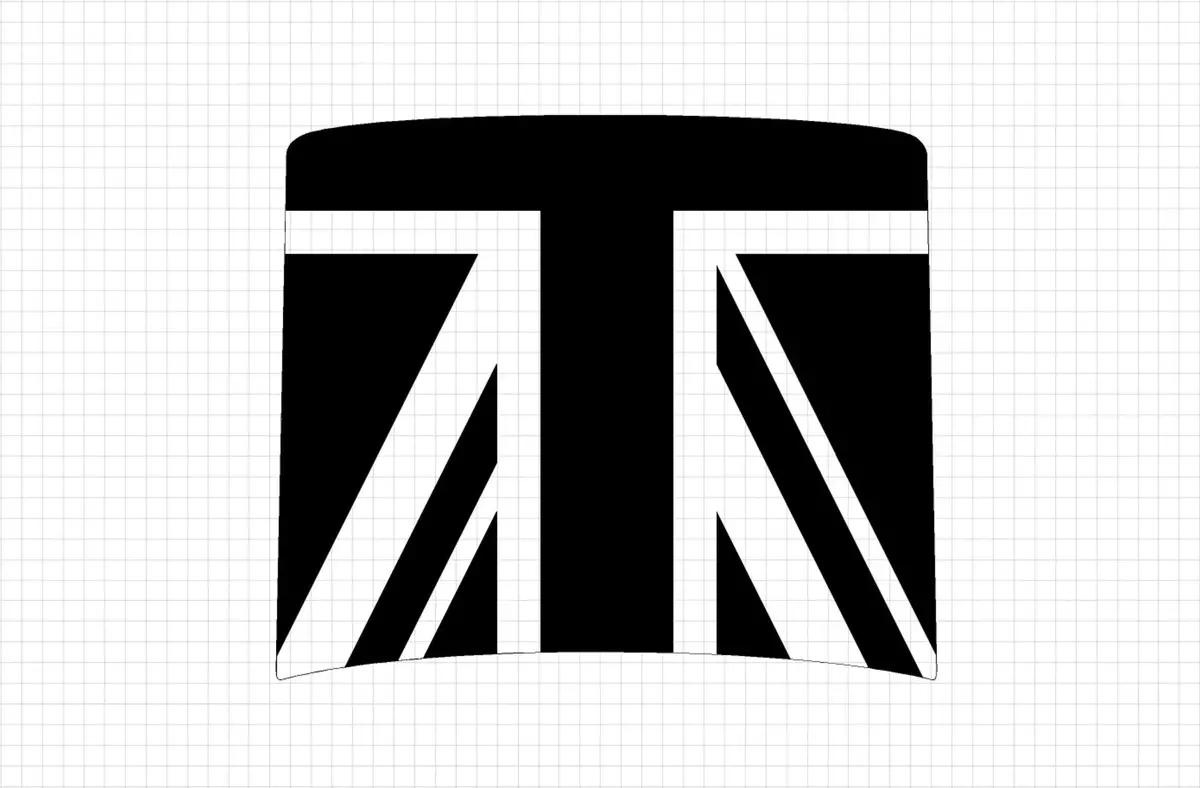 Union Jack Hood / Bonnet Decal Overlay (Matte Black) - 2020+ Land Rover Defender 90 & 110 1