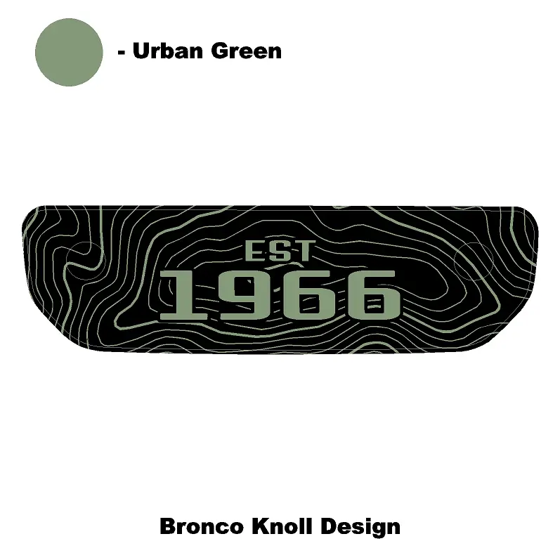 1966 Topographic Shifter Plate (Printed Series + Acrylic) - 2021+ Bronco 57