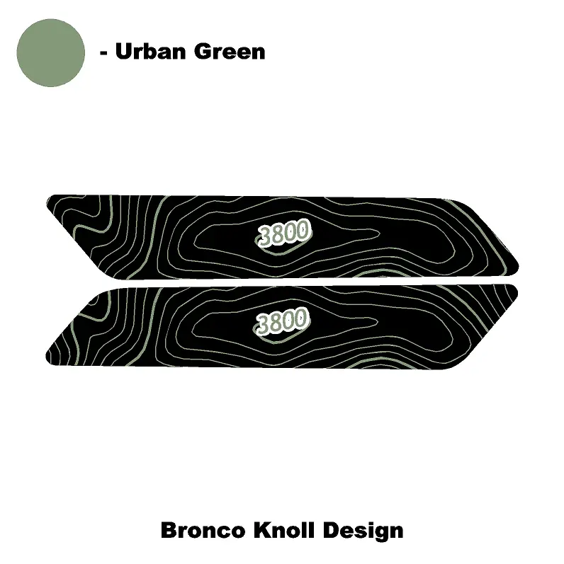 Topo Interior Rear Door Grab Handle Overlay Kit (Printed Series) - 2021+ Bronco 4 Door 57