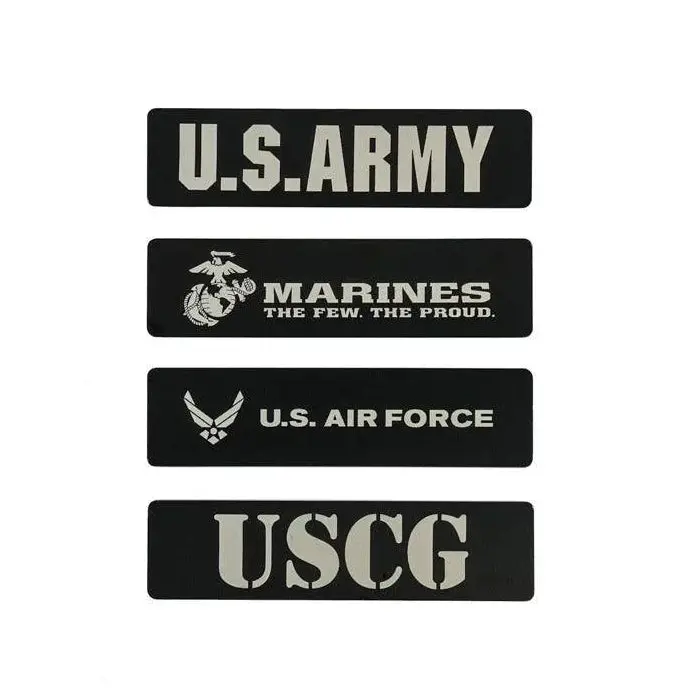 Us Military Logo Emblem For Weathertech All Weather Floor Mats (Metal Etched) - Universal 1