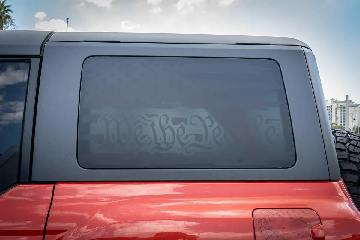 Stealth Clear Hardtop Side Window Overlays - 2021+ Bronco 4 Door 1