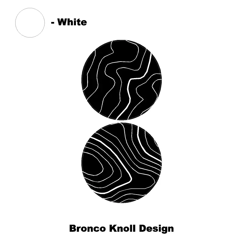 1966 Topographic Shifter Plate (Printed Series + Acrylic) - 2021+ Bronco 49