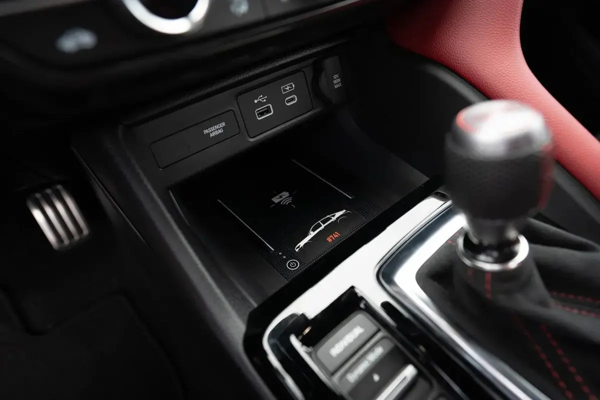 Wireless Charger Warning Label Overlay - 2023+ Integra 1