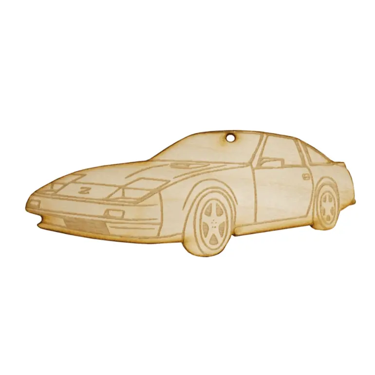 Zspec Laser-Engraved Wood Ornament, Style: Nissan 300Zx Z31 1