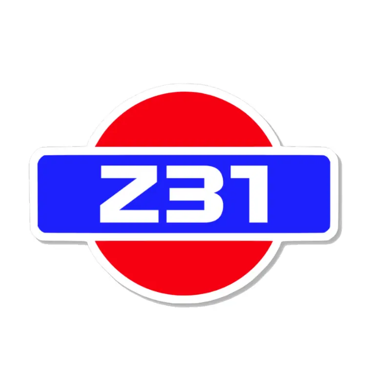 Zspec Vinyl (Printed) Decal - 4-Inch Wide X 3-Inch Tall - Nissan Z31 300Zx Style 1