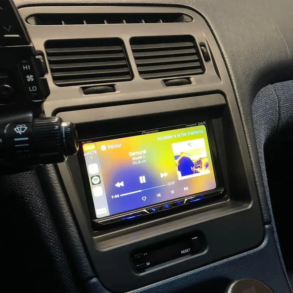 Zspec Lhd Double-Din Radio Bezel Face-Plate For Nissan Z32 300Zx, Bezel-Only 1