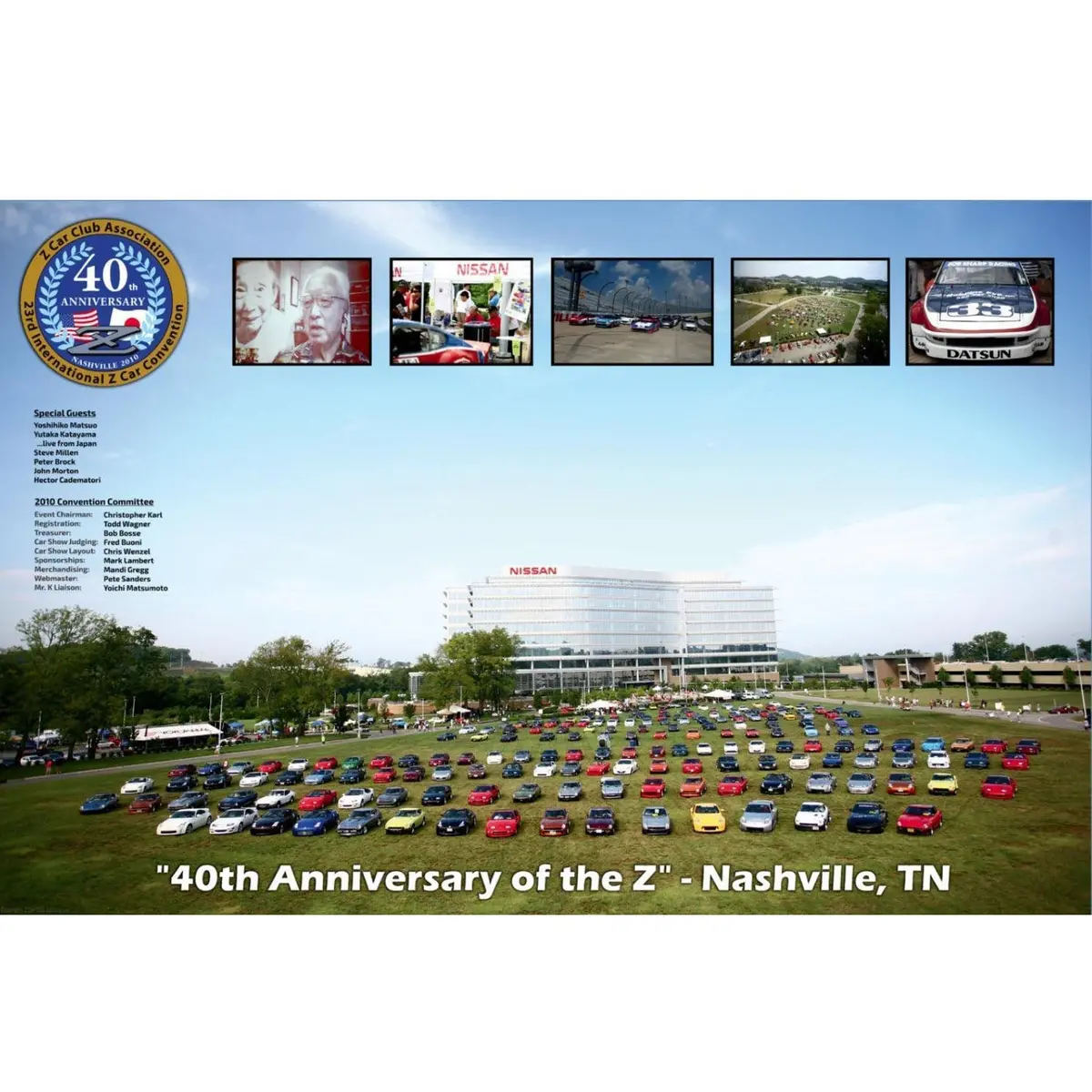 Zcon 2010 Car Show At Nissan North America Poster In Nashville, Tn, 24" X 36" Size 1