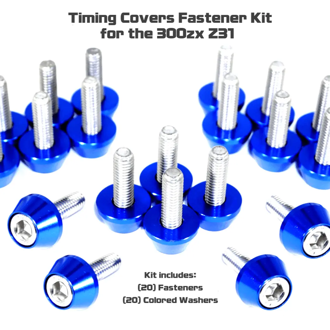 Zspec Shsc Timing Covers Fastener Kit For '84-89 Nissan 300Zx Z31, Stainless & Billet 3