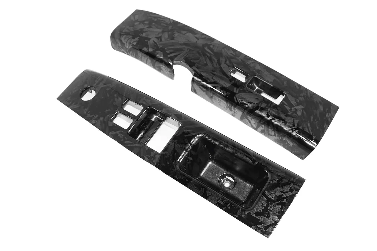 Zspec 350Z Z33 Interior Door Window Switch Finisher Set, Lhd '03-05, Forged Carbon Style 1