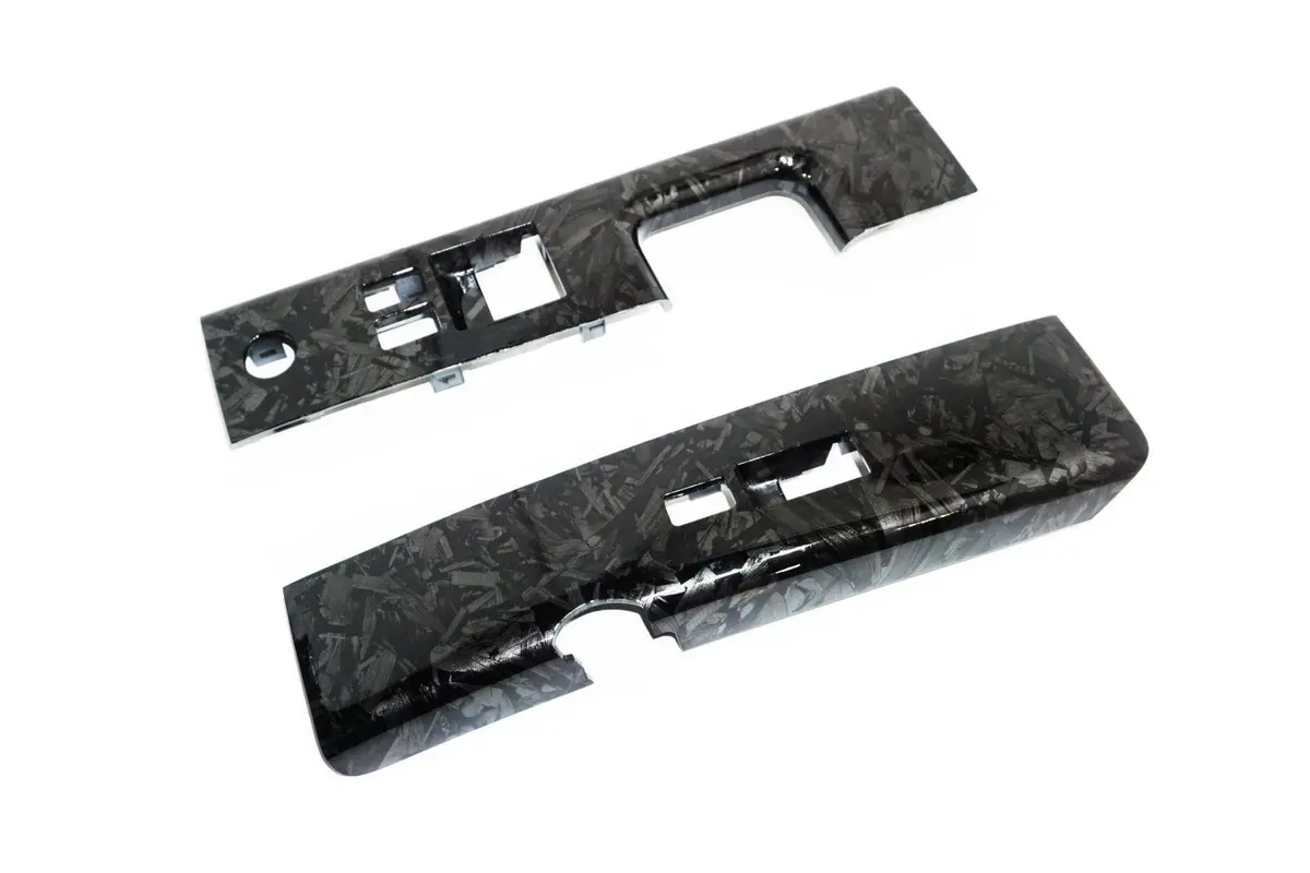Zspec 350Z Z33 Interior Door Window Switch Finisher Set, Lhd '06-09, Forged Carbon Style 1