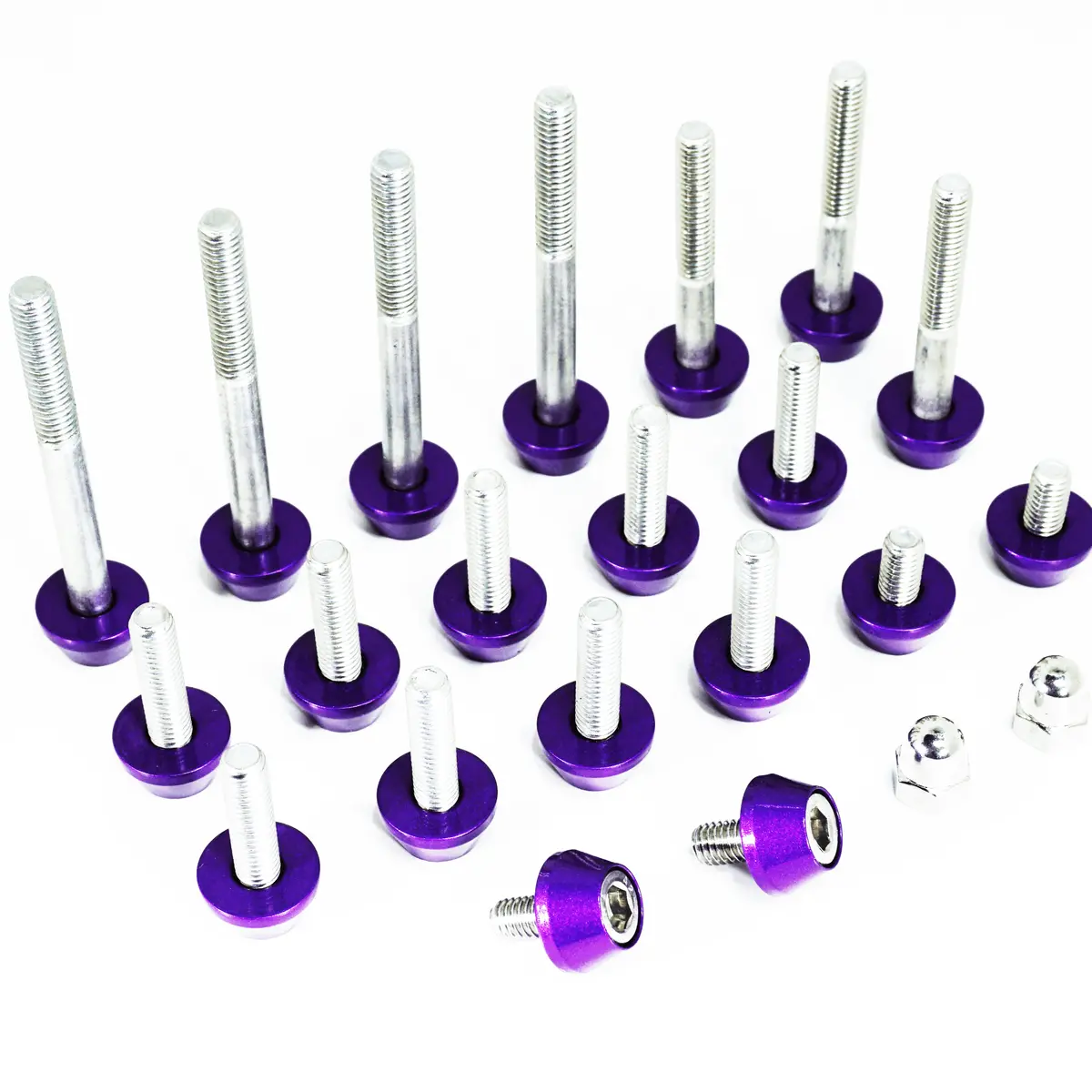 Zspec Plenum Fastener Kit For Nissan 350Z Vq35de, Stock (Oem) Length, Stainless & Billet 1