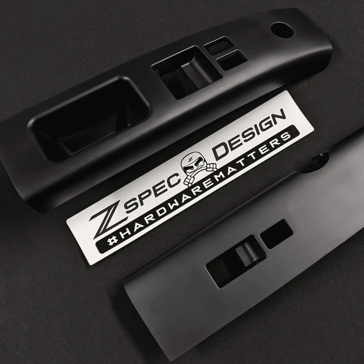 Zspec 350Z Z33 Interior Door Window Switch Finisher Set For Lhd '03-05, Black 1