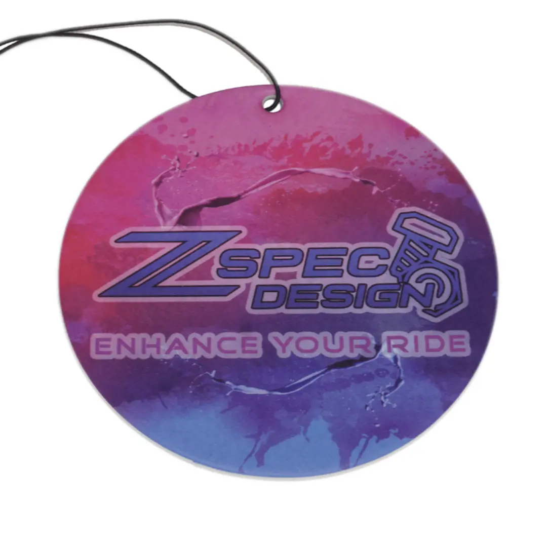 3" Round Zspec-Logo Citrus-Scented Air Freshener 1