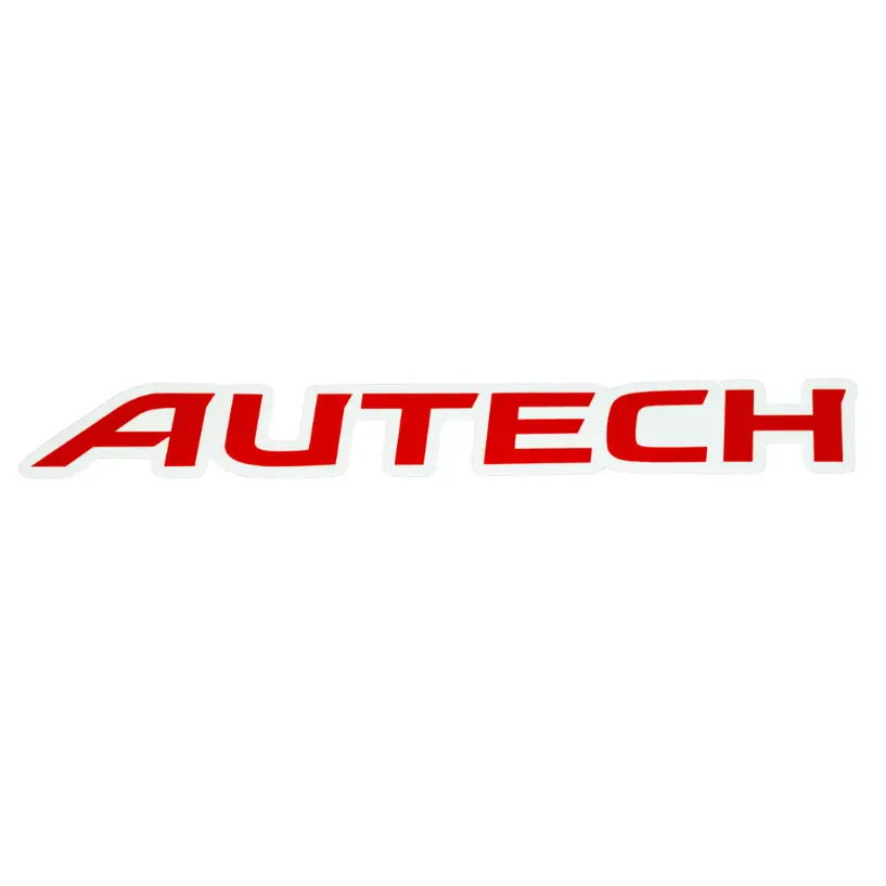Clear-Vinyl Printed Autech Sticker Decal, 1" X 7.7" 1