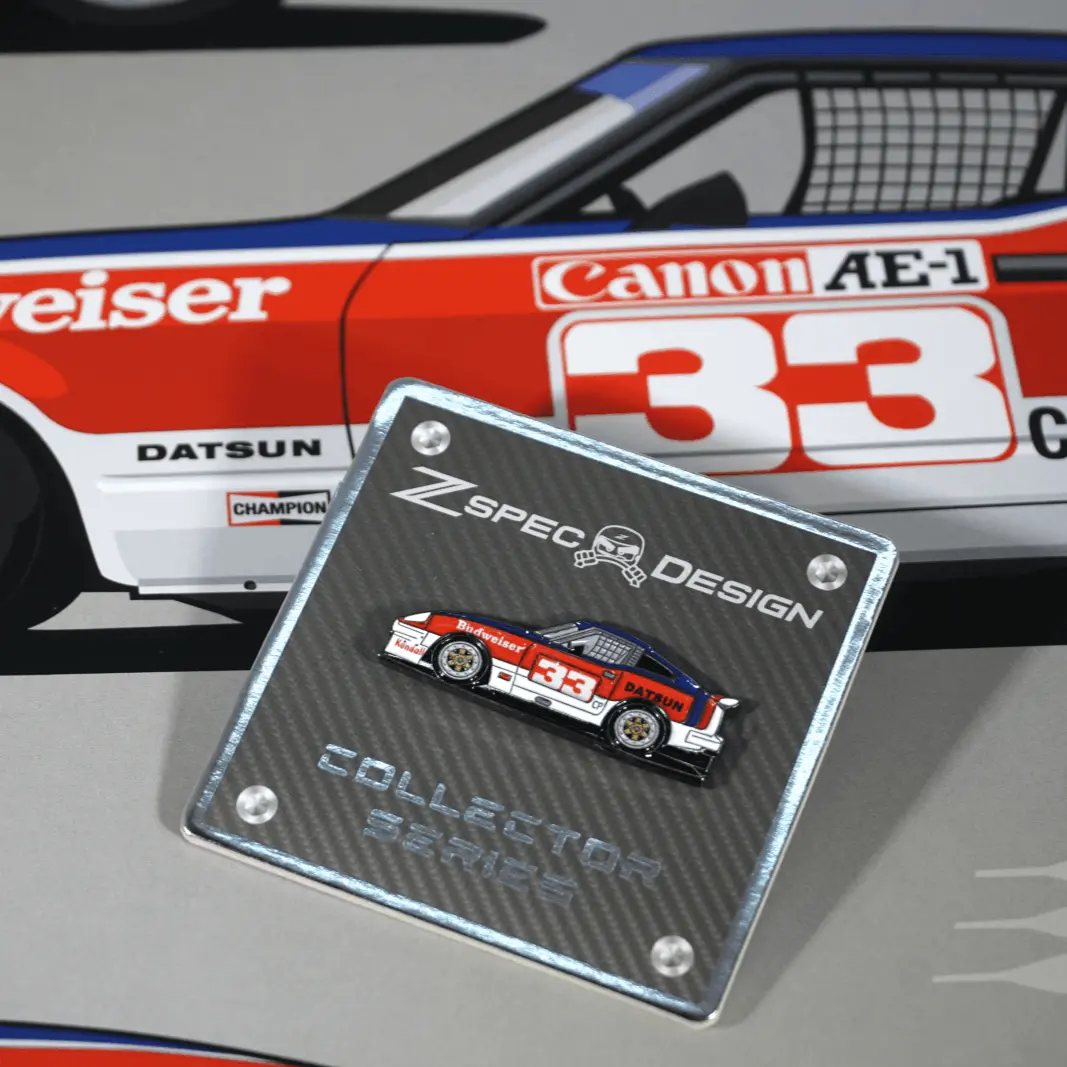 Zspec Bsr-Racing Datsun #33 Tribute Lapel / Hat Pin 1